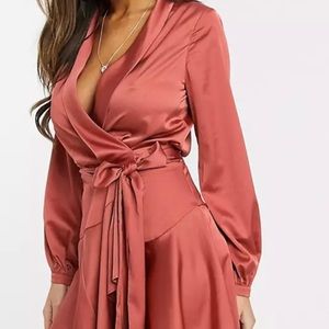 ASOS Club L London Dress in Rust size 2